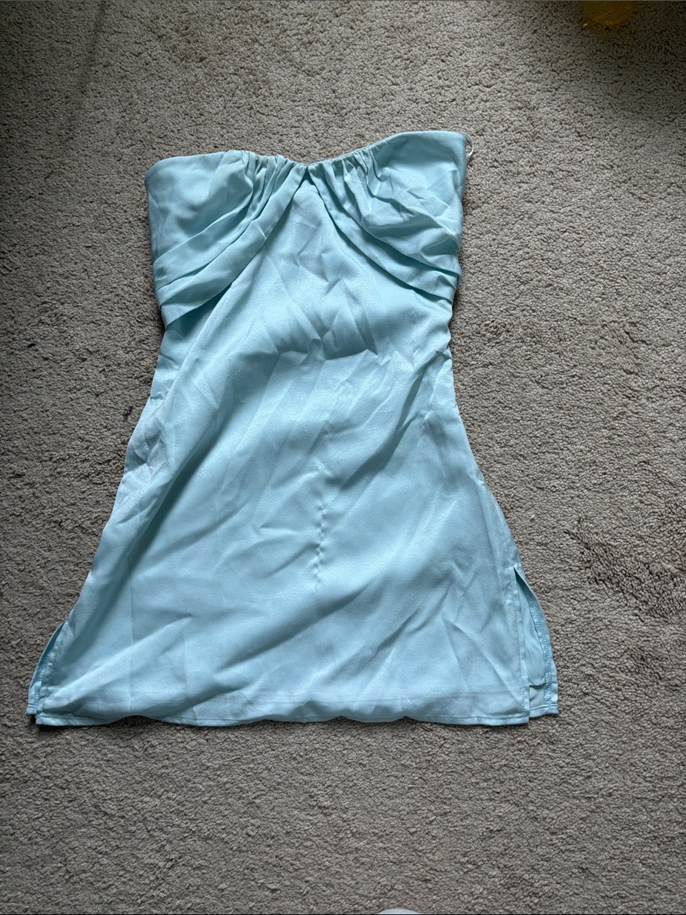 Princess Polly Strapless Blue Mini Dress